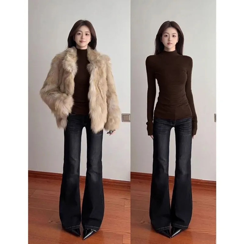 Women Slim Mock Neck Base Laye - Base Layer Top recension och pris