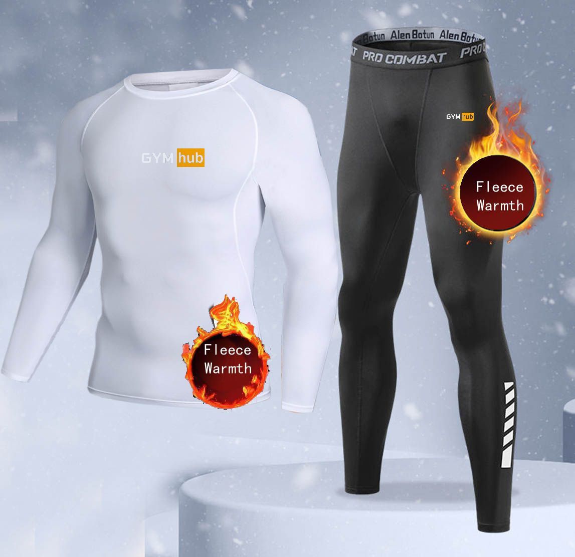New 2-pieces Winter Warm Men U - Thermal Long John recension och pris