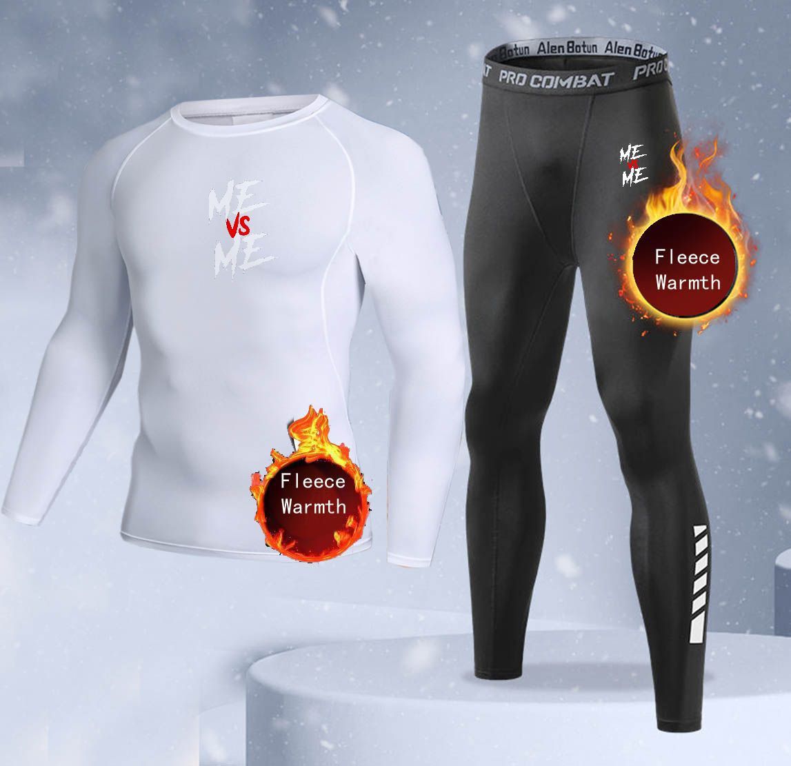 New 2-pieces Winter Warm Men U - Thermal Long John recension och pris