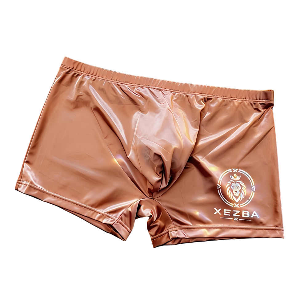 Men Glossy Ice Silk Boxer Shor - Long Leg Trunk Men recension och pris