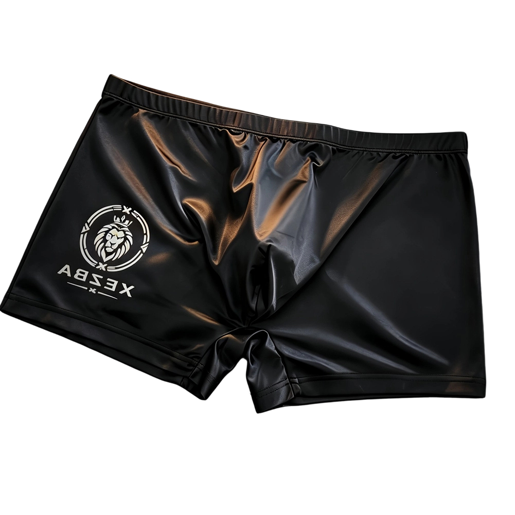 Men Glossy Ice Silk Boxer Shor - Long Leg Trunk Men recension och pris