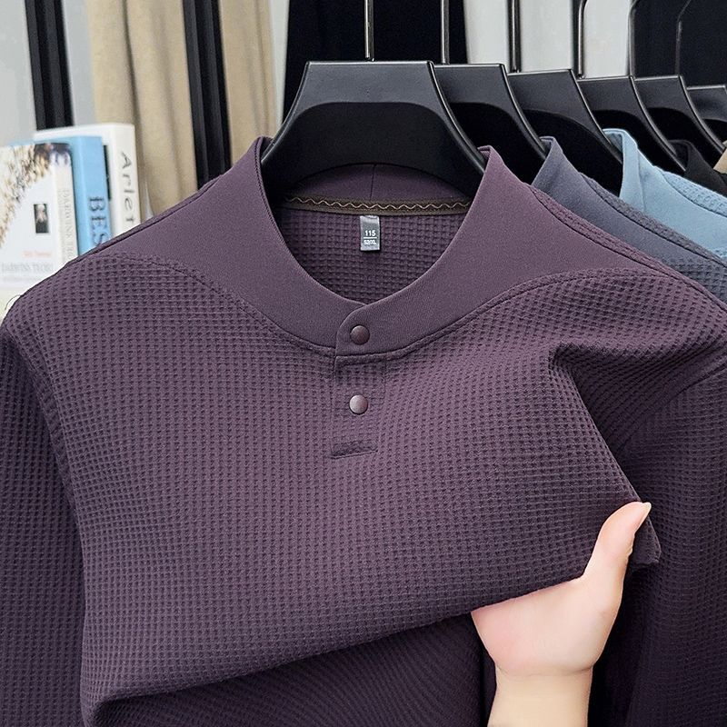 Men Autumn Winter Waffle Knit  - Base Layer Top recension och pris
