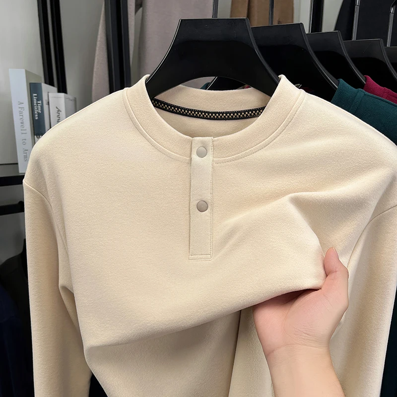 Mens Loose Fit Henley Pullover - Thermal Long John recension och pris