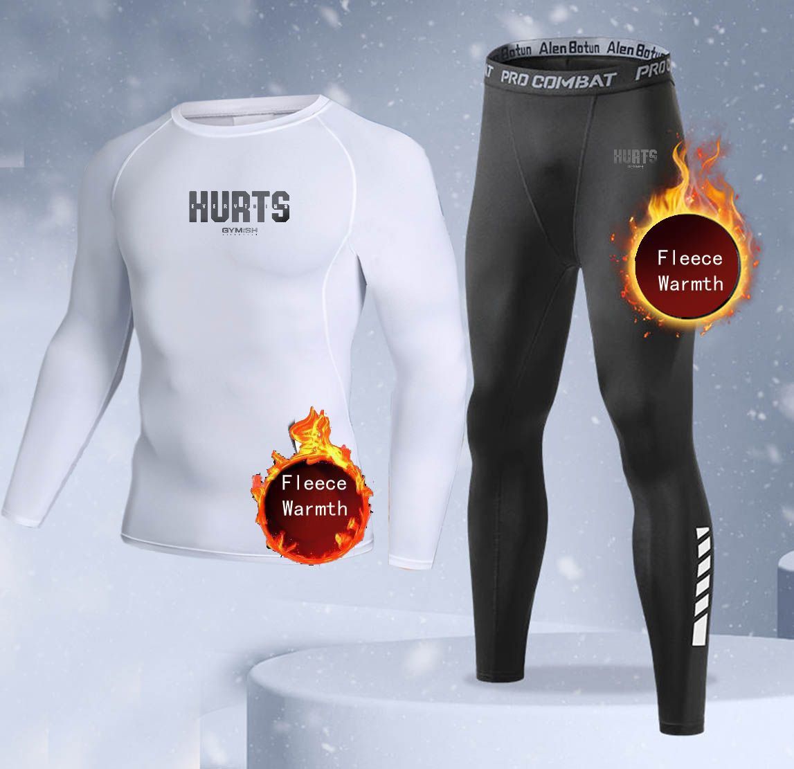New 2-pieces Winter Warm Men U - Thermal Long John recension och pris