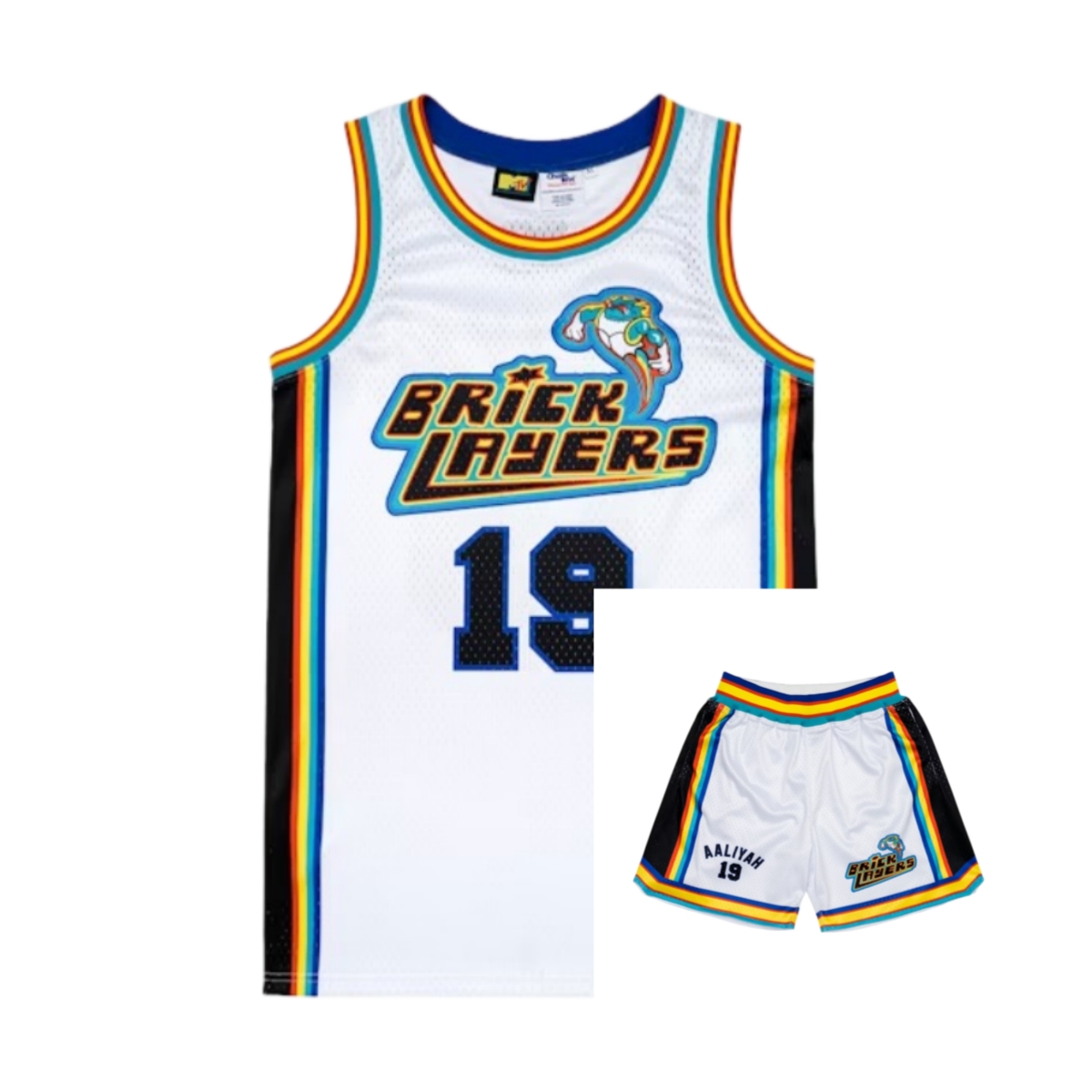1996 Aaliyah #19 Bricklayers M - Sleeveless Undershirt recension och pris