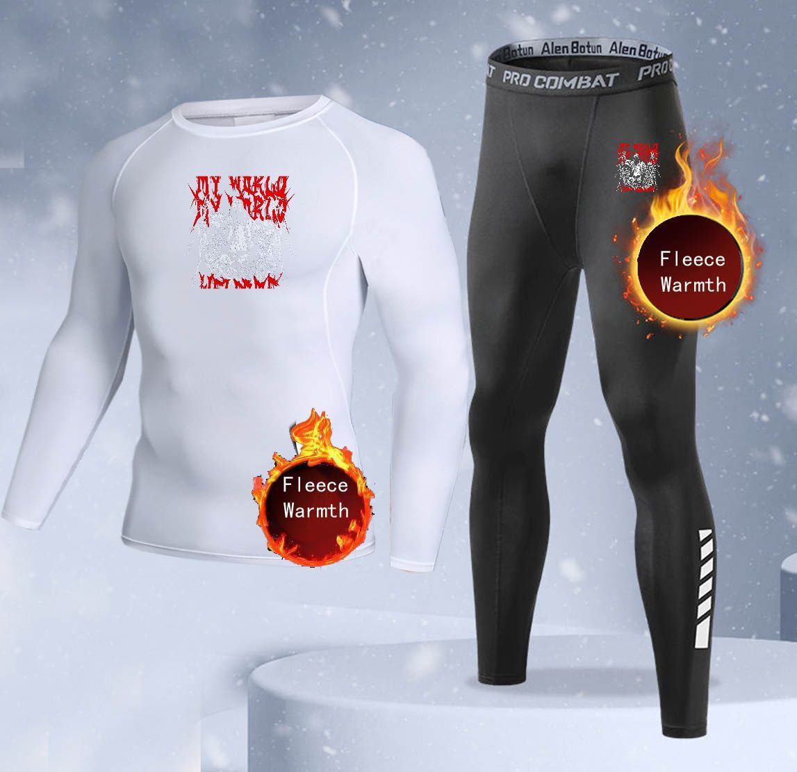 New 2-pieces Winter Warm Men U - Thermal Long John recension och pris