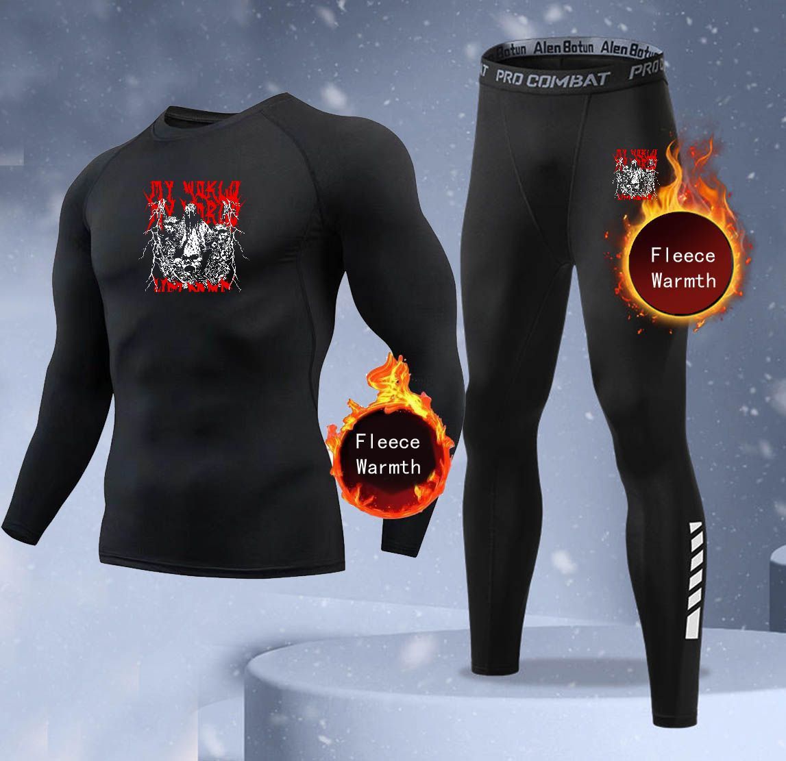 New 2-pieces Winter Warm Men U - Thermal Long John recension och pris
